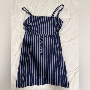 Forever 21 Blue and White Striped Dress